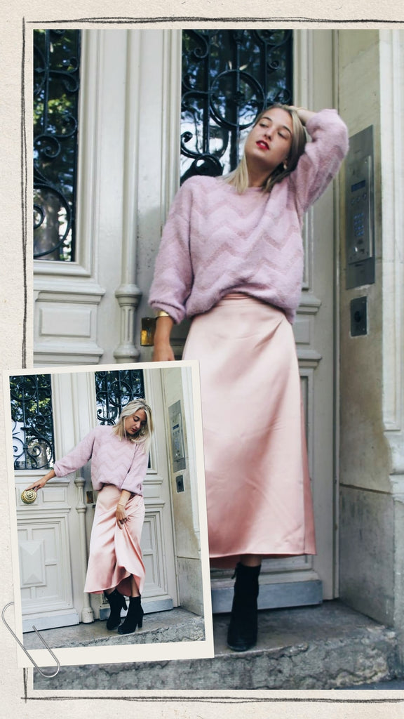 Absolème jupe en satin pour l'hiver