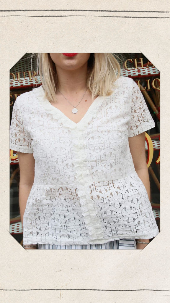 Absolème top d'été en lin et coton