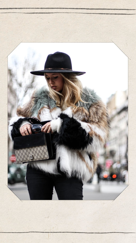 Absolème tendance manteau fausse fourrure