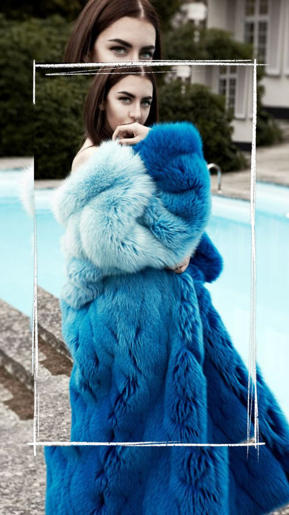 Absolème manteau fausse fourrure coloré