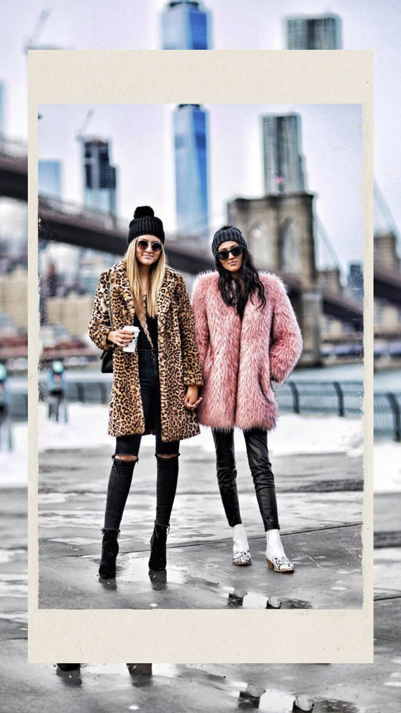 Absolème porter le manteau en fausse fourrure