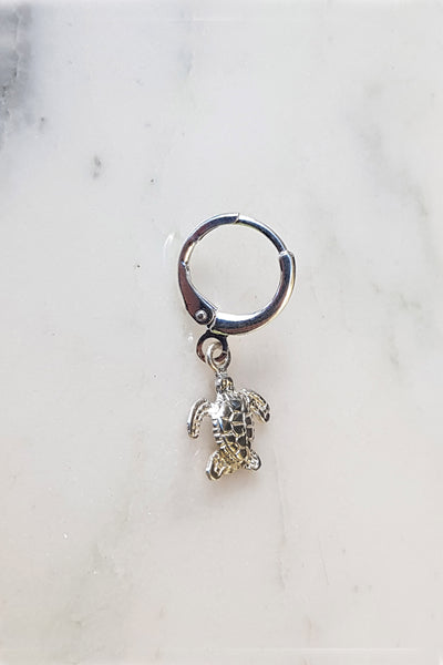 Absolème mini créoles tortue argent 925