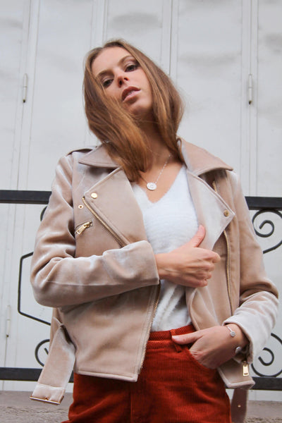 Absolème mode tendance velours perfecto beige