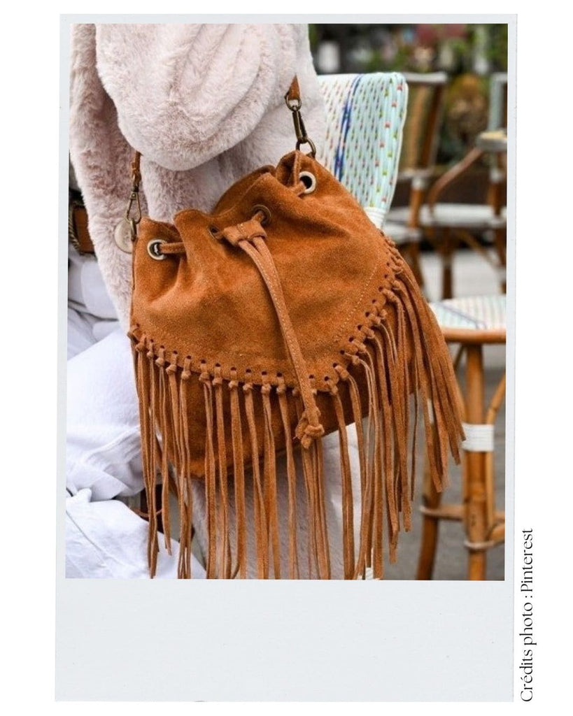 Absolème accessoire mode sac à franges