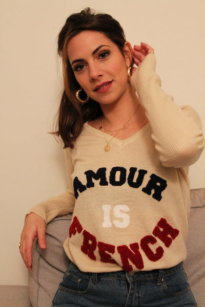 Absolème pull en laine Amour is French