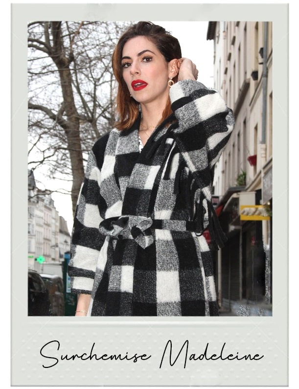Absolème surchemise à carreaux tendance pour femmes