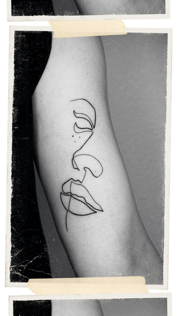 Absolème tendance tatouages un seul trait