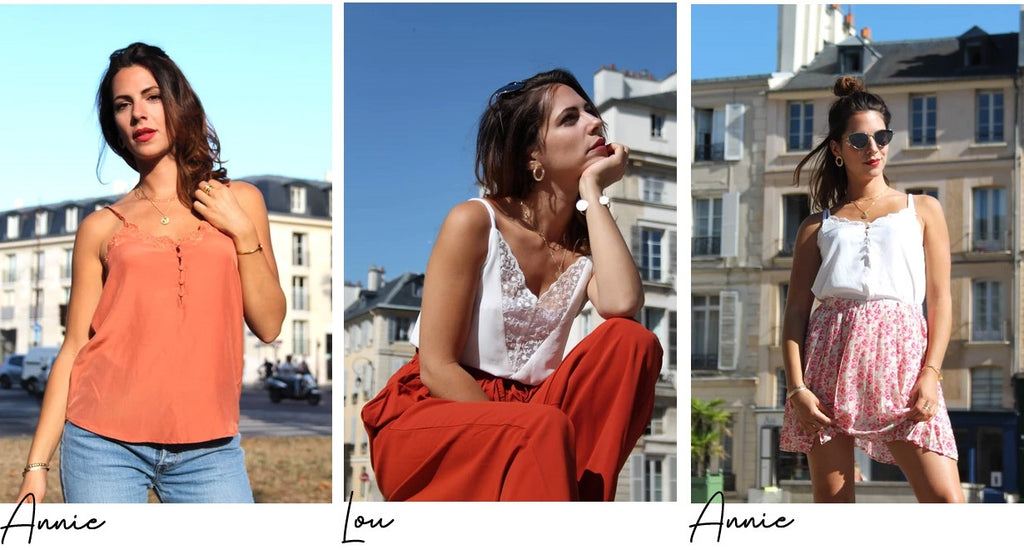 Absolème tops brodés tendances