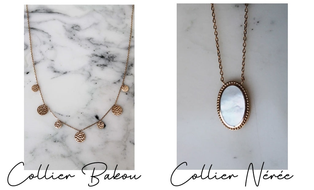 Absolème collier doré look bohème