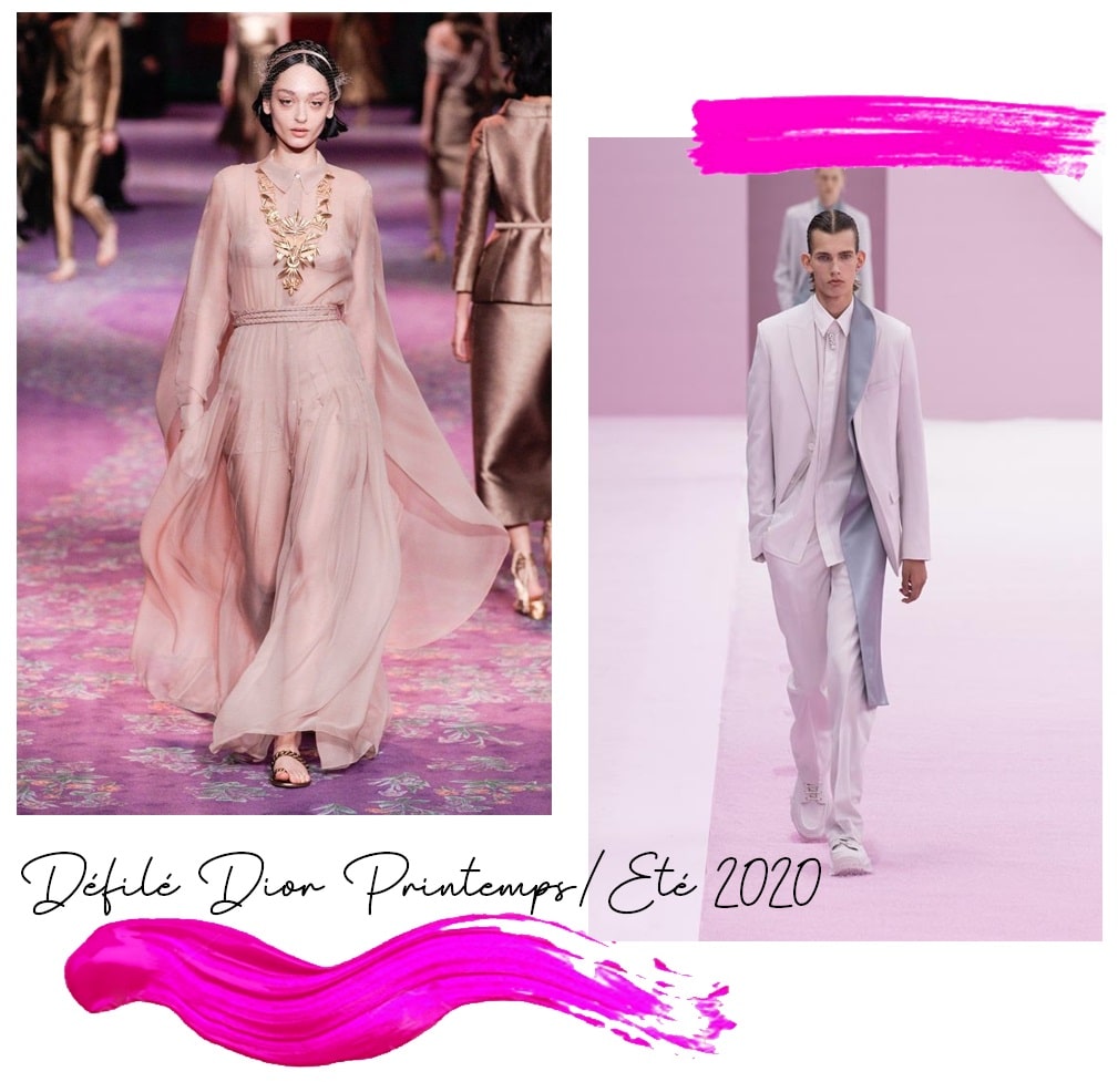 Absolème défilé Dior Printemps été 2020 couleur rose