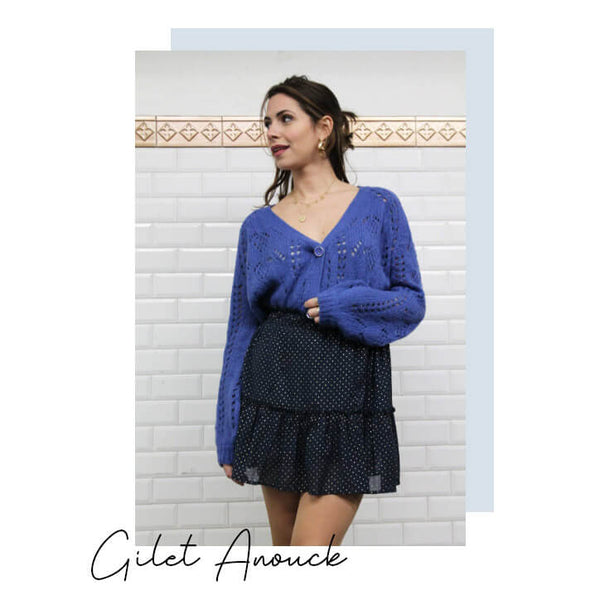 Absolème  pull et gilets en grosse maille cocooning - maille ajourée