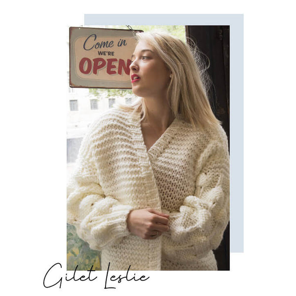 Absolème  pull et gilets en grosse maille cocooning