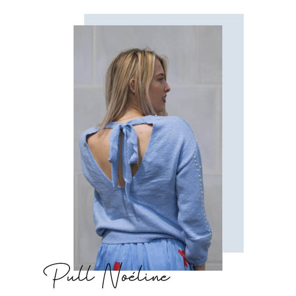 Absolème  pull et gilets en grosse maille cocooning - pull dos-nu