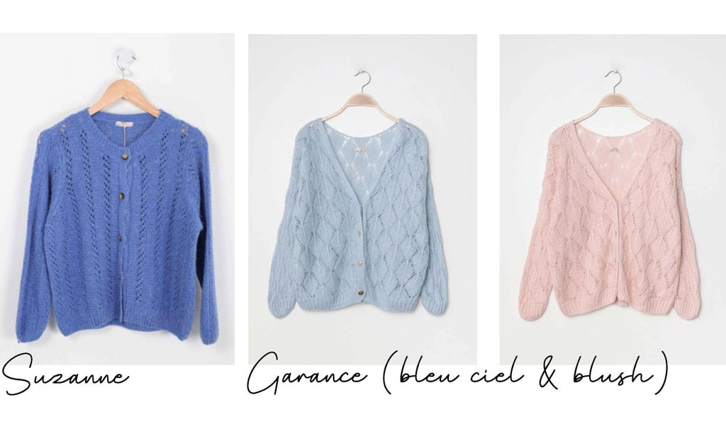 Absolème tendance mode gilet grosse maille ajourée cocooning