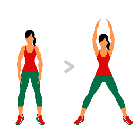 Absolème sport fitness exercices brûler calories jumping jack
