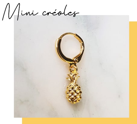 Absolème bijoux été mini créoles tendances