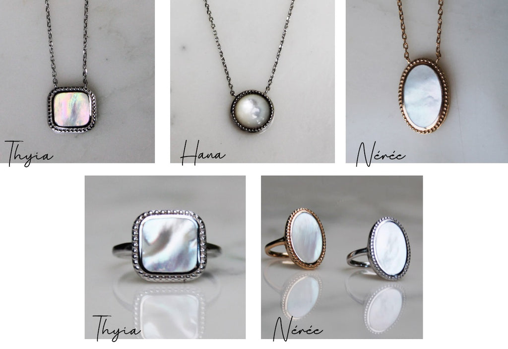 Absolème collection bijoux Naïade nacre
