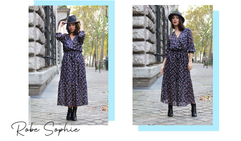 Absolème conseils mode robe portefeuille longue bohème