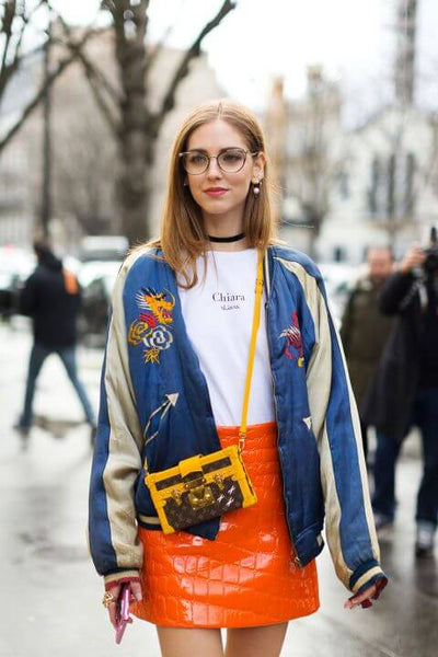 Absolème comment porter une jupe en vinyle Chiara Ferragni
