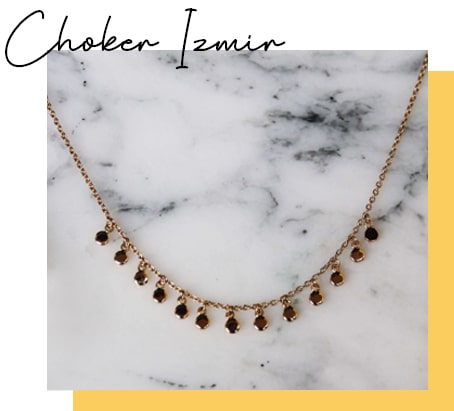 Absolème collier ras du cou choker doré