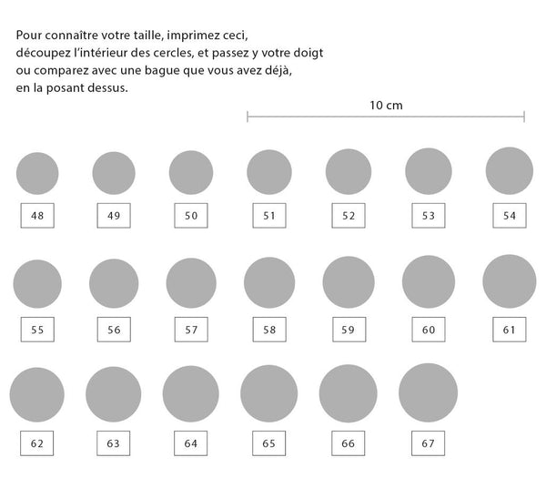 Guide Tailles Bagues Absolème - Baguier