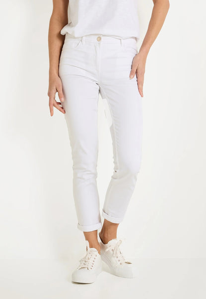slim blanc court pour femme