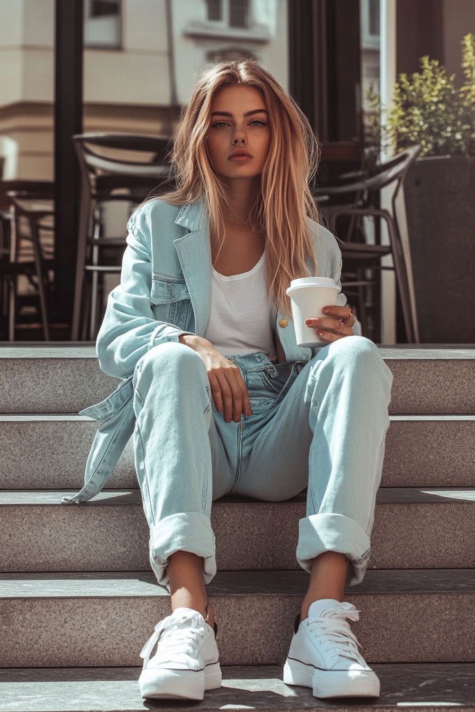 look casual en jean cargo