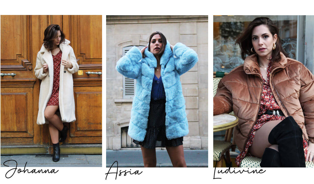 Absolème manteaux fausse fourrure hiver