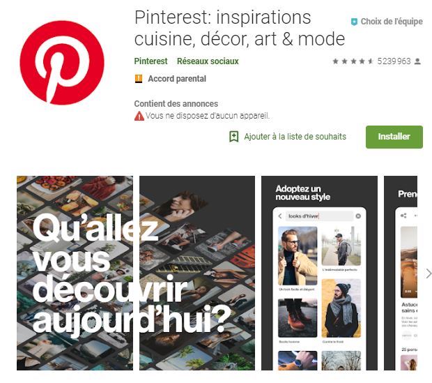 Absolème téléphone applications mode Pinterest